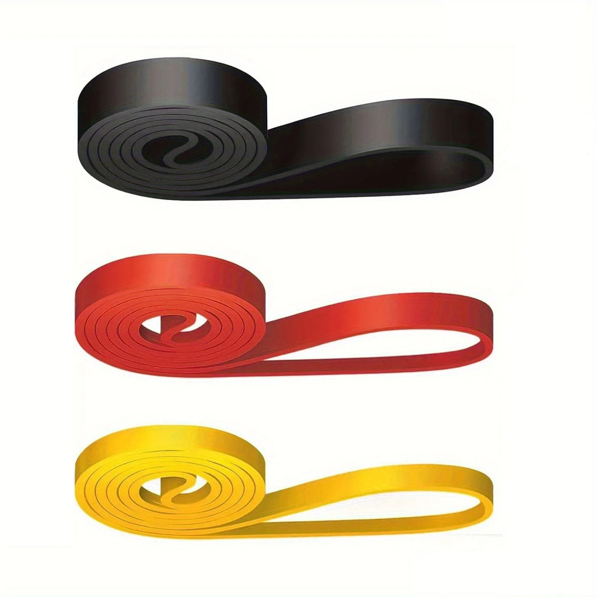 Pilates Stackable TPE Resistance Bands – Full-Body Strength Training, Stretching & Home Gym