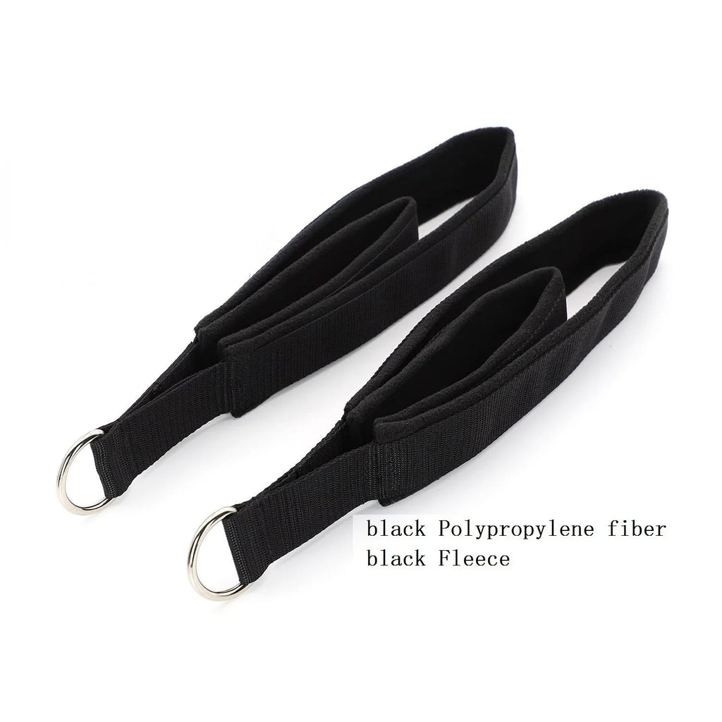 Pilates Double Ring Ankle Strap – Elastic Stretch Cord for Reformer Bed, Yoga & Resistance Training