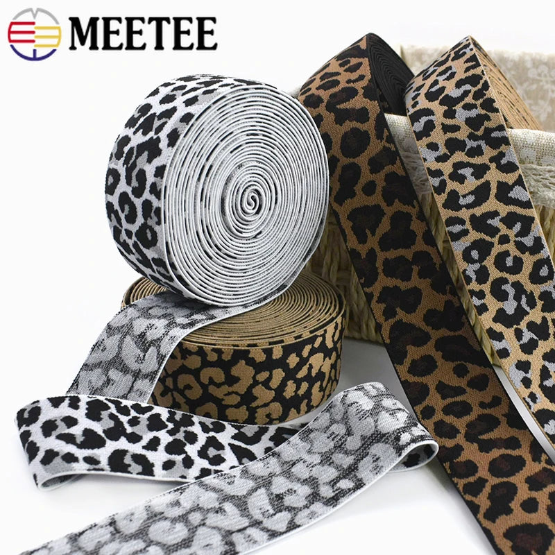 Leopard Print Elastic Resistance Band – Pilates Stretch & Workout product image