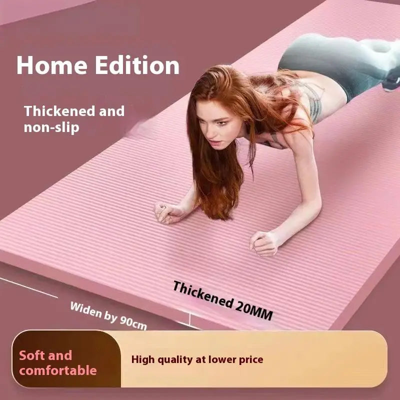 10mm Non-Slip Pilates & Yoga Mat – Extra Thick Home Gym Mat product image