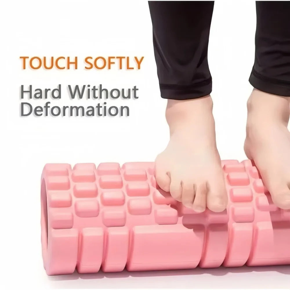Pilates Hollow Foam Roller – 3D Floating Texture for Muscle Massage, Fascia Release & Yoga Recovery