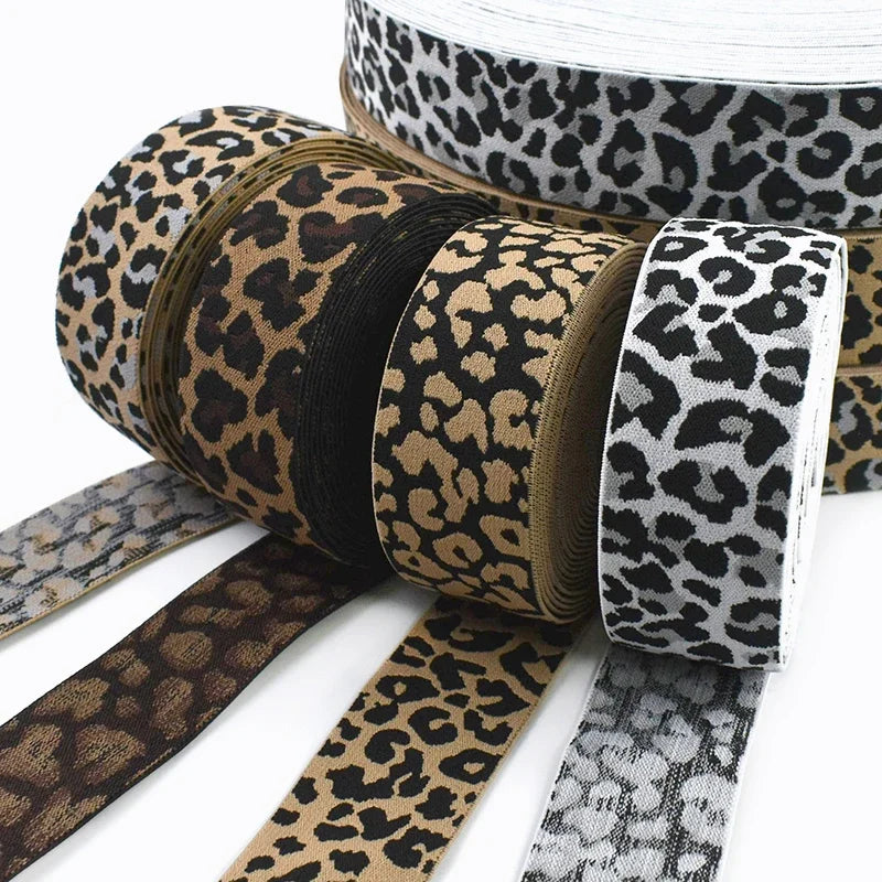 Leopard Print Elastic Resistance Band – Pilates Stretch & Workout product image