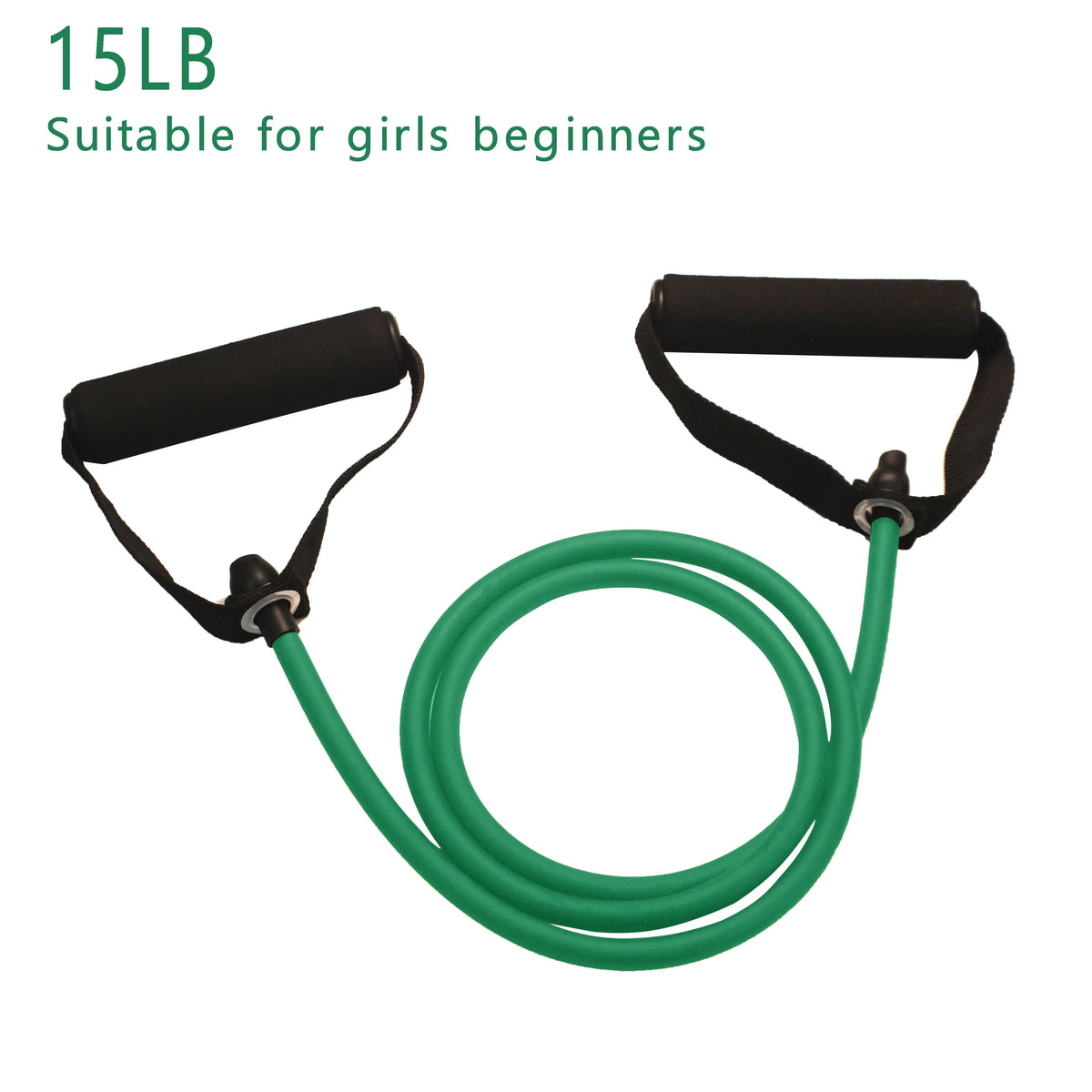 Pilates Resistance Bands with Handles – 10 to 30 lb for Full-Body Strength Training at Home