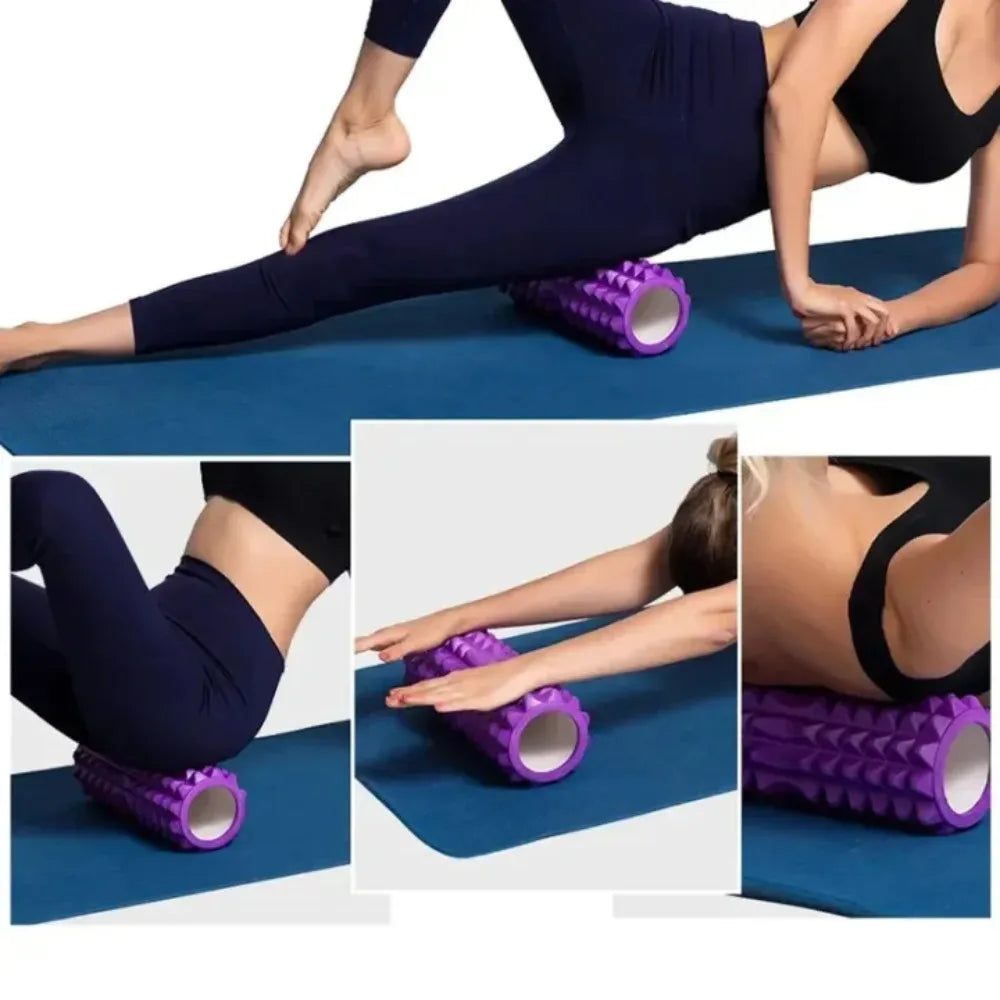 Pilates Hollow Foam Roller – 3D Floating Texture for Muscle Massage, Fascia Release & Yoga Recovery