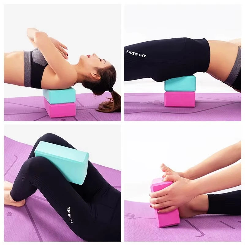 Foam Yoga Block – High-Density Pilates Brick for Stretching & Core Training