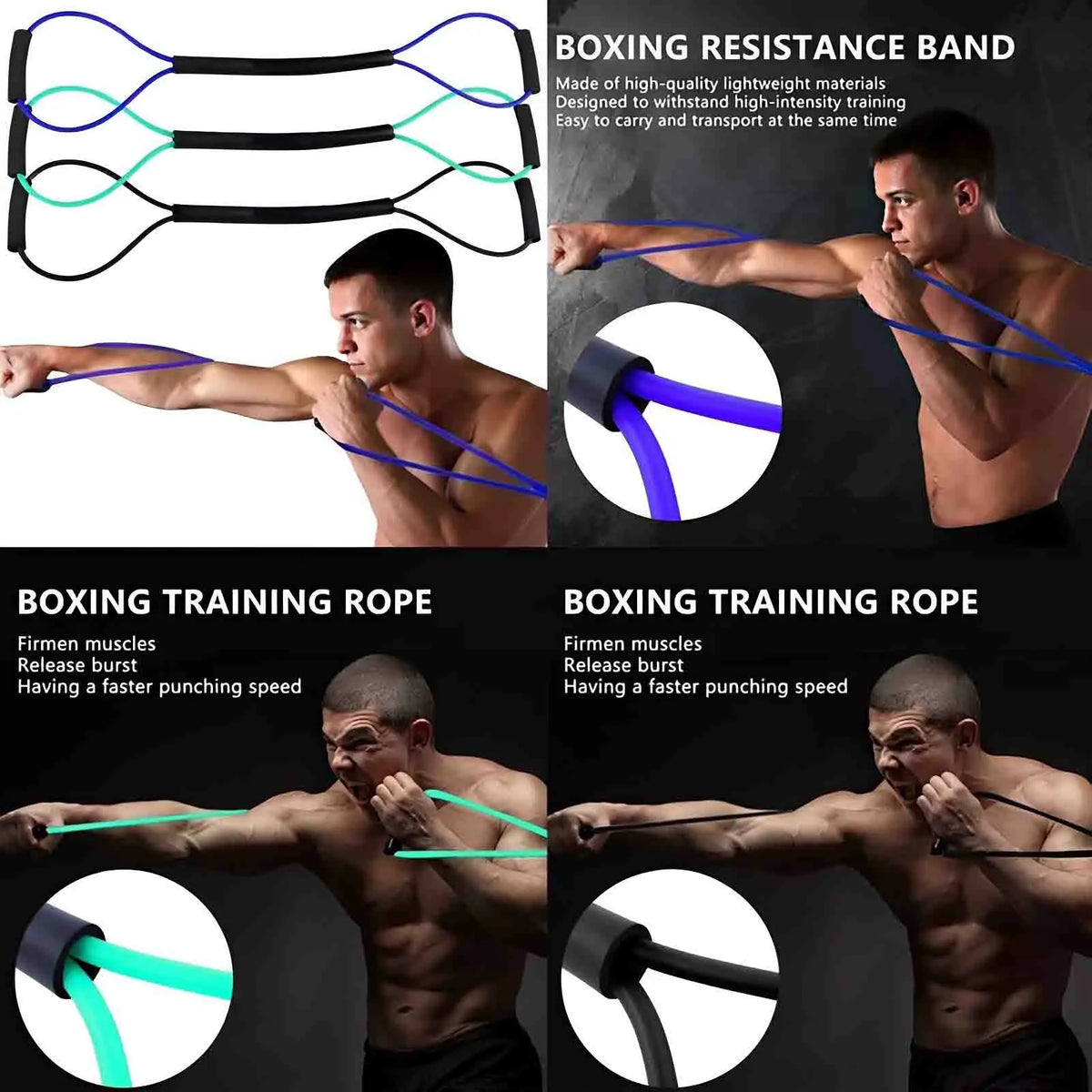 Resistance Band with Comfort Handles – 25, 30 & 35 lb for Pilates, Strength & Flexibility Training