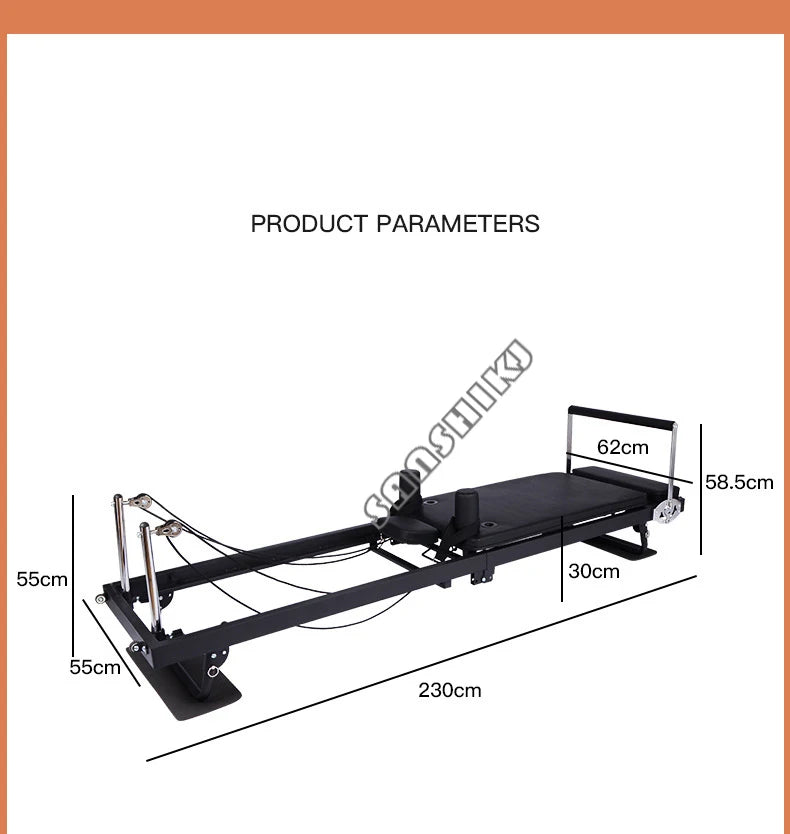Second-Generation Folding Pilates Reformer Bed – Home Studio product image