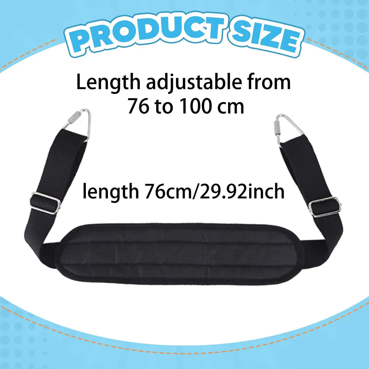 Pilates Reformer Foot Strap – Adjustable 76–100cm for Core Training, Leg Work & Full-Body Workout