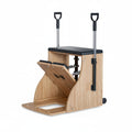 Pilates Combo Chair with Split Pedals & Handles – Solid Wood, Includes Wood Panel Bracket & Non-Slip Socks