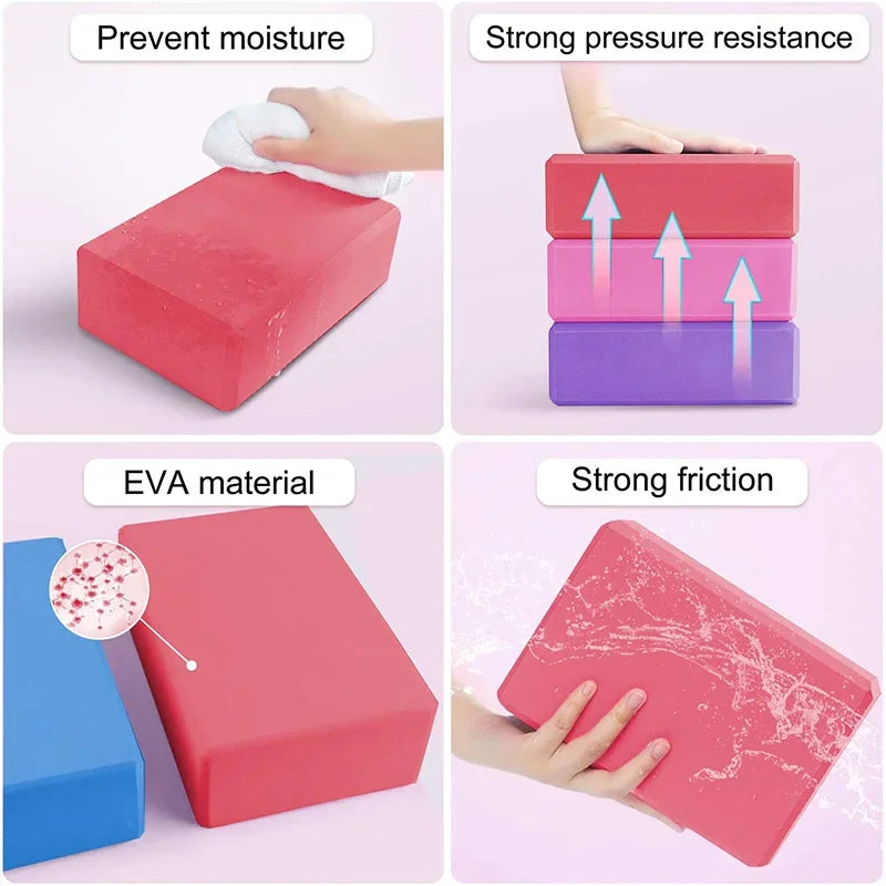 EVA Pilates & Yoga Support Block – Non-Slip Foam Brick product image