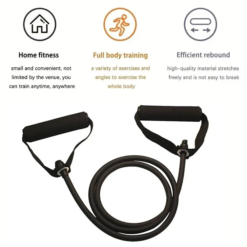 Pilates Resistance Bands with Handles – 10 to 30 lb for Full-Body Strength Training at Home