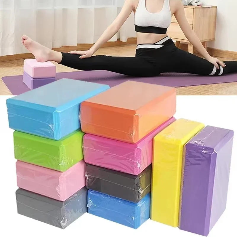 Foam Yoga Block – High-Density Pilates Brick for Stretching & Core Training