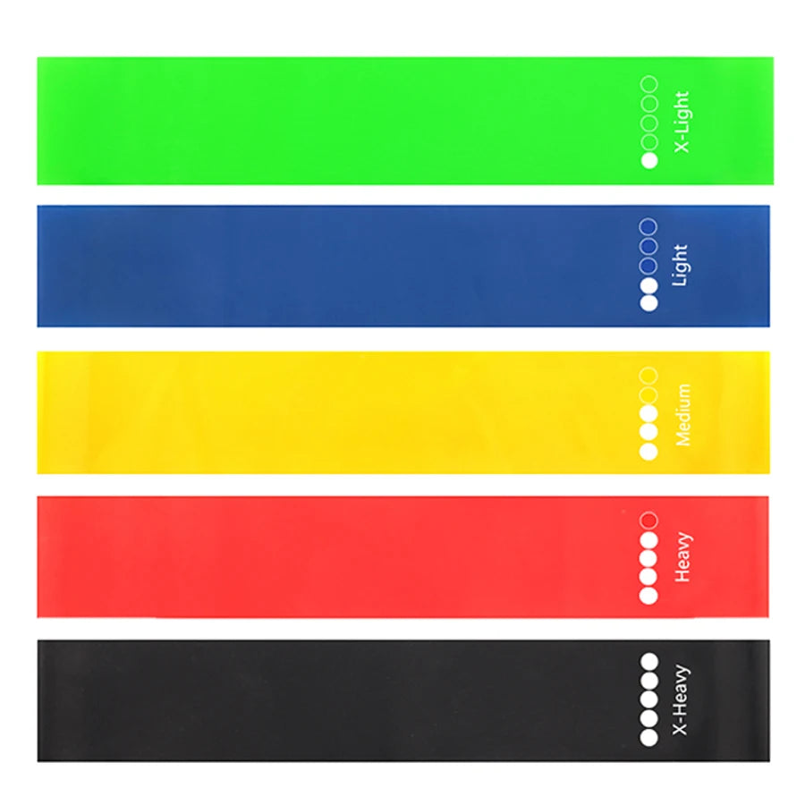 Resistance Loop Bands Set – 5 Levels for Pilates, Yoga & Home Gym Strength Training