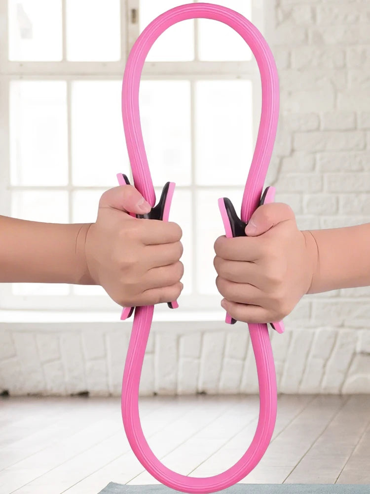Pilates ring fitness circle with non-slip handles product gallery image