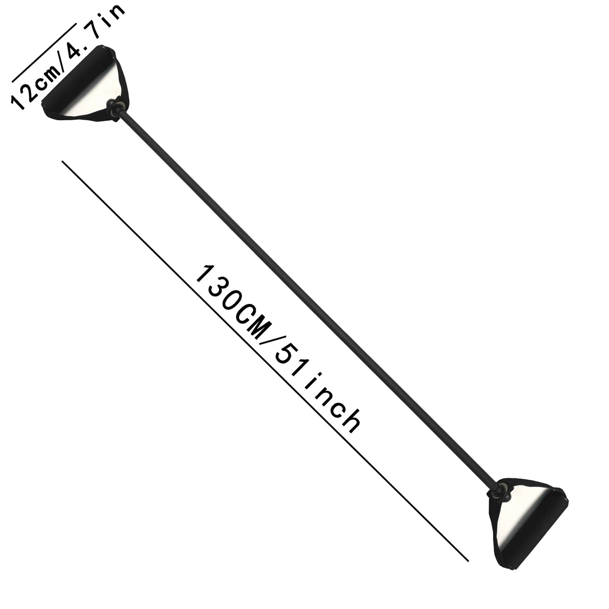 Pilates Resistance Bands with Handles – 10 to 30 lb for Full-Body Strength Training at Home