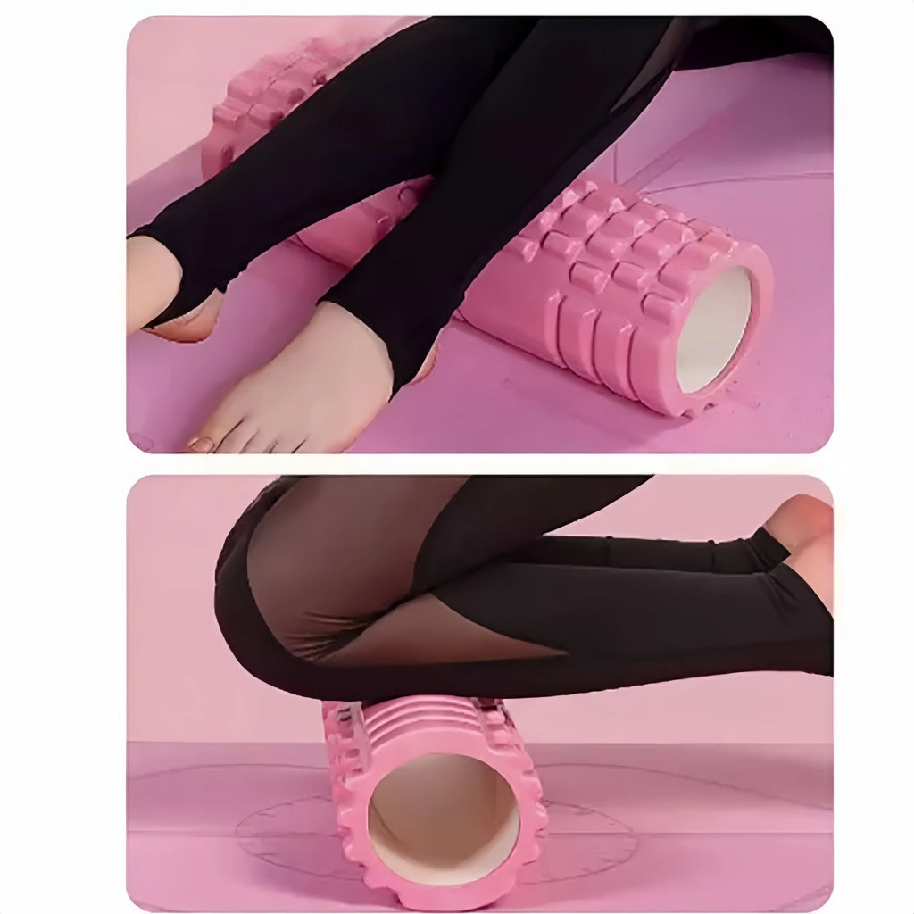 Pilates Hollow Foam Roller – 3D Floating Texture for Muscle Massage, Fascia Release & Yoga Recovery