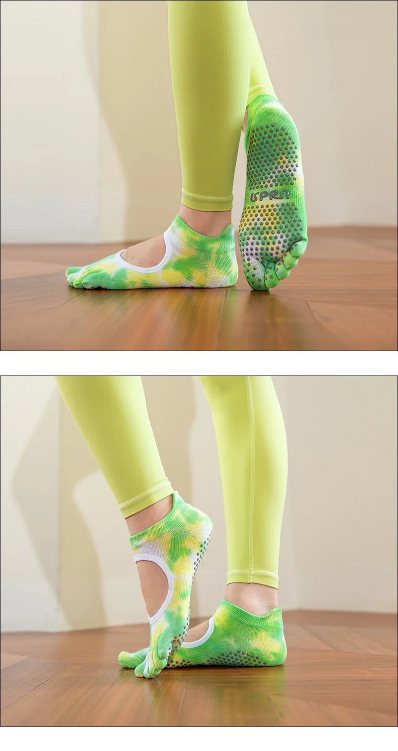 Professional Pilates Grip Socks for Women – Silicone Non-Slip product image