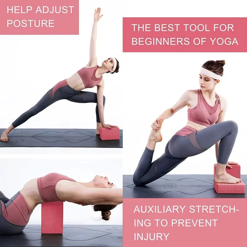 Foam Yoga Block – High-Density Pilates Brick for Stretching & Core Training