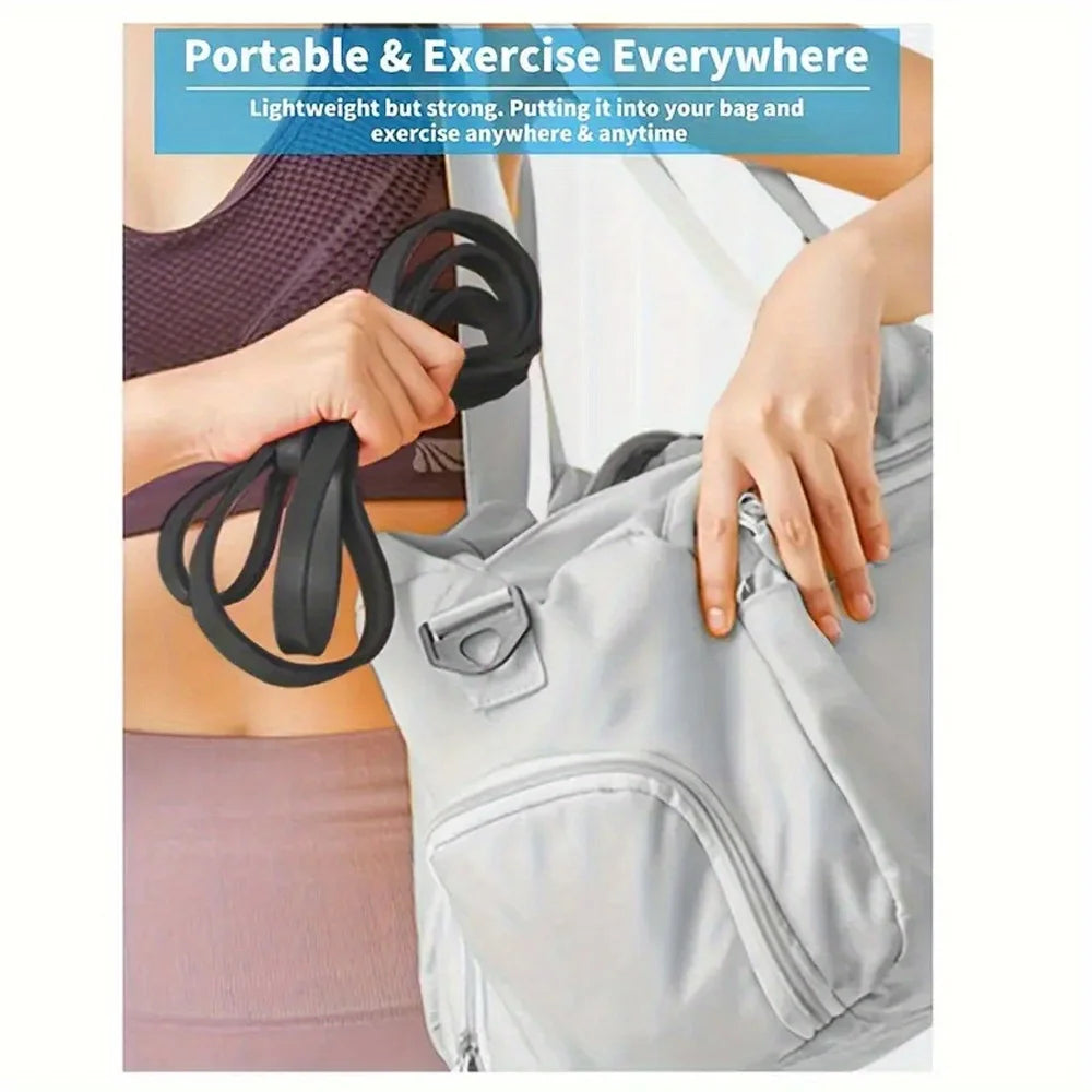 Pilates Stackable TPE Resistance Bands – Full-Body Strength Training, Stretching & Home Gym