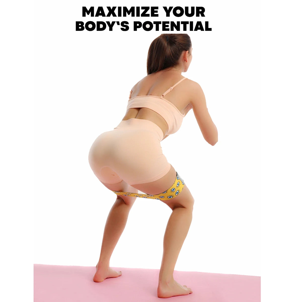 Pilates Flexband – Booty & Leg Resistance Band for Women | Glute, Waist & Hip Training