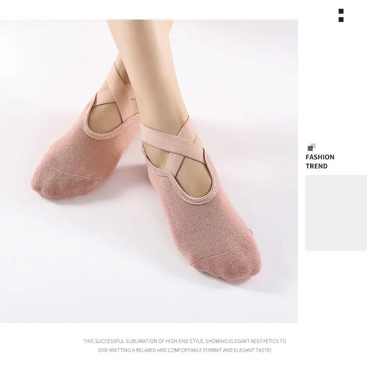Non-Slip Pilates Grip Socks – Open-Toe Silicone Sole for Women product image