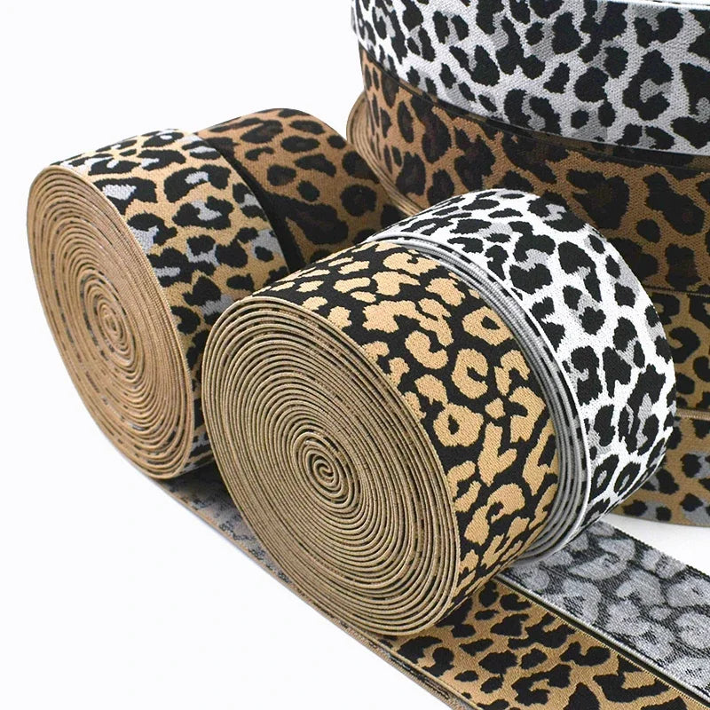 Leopard Print Elastic Resistance Band – Pilates Stretch & Workout product image
