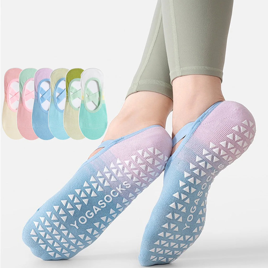 Non-Slip Pilates Grip Socks for Women – 6 Pairs Value Pack product image