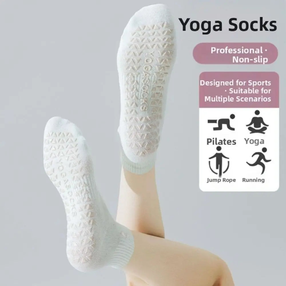 Pilates Grip Socks for Women – Cute Non-Slip Cotton Ankle Socks product image
