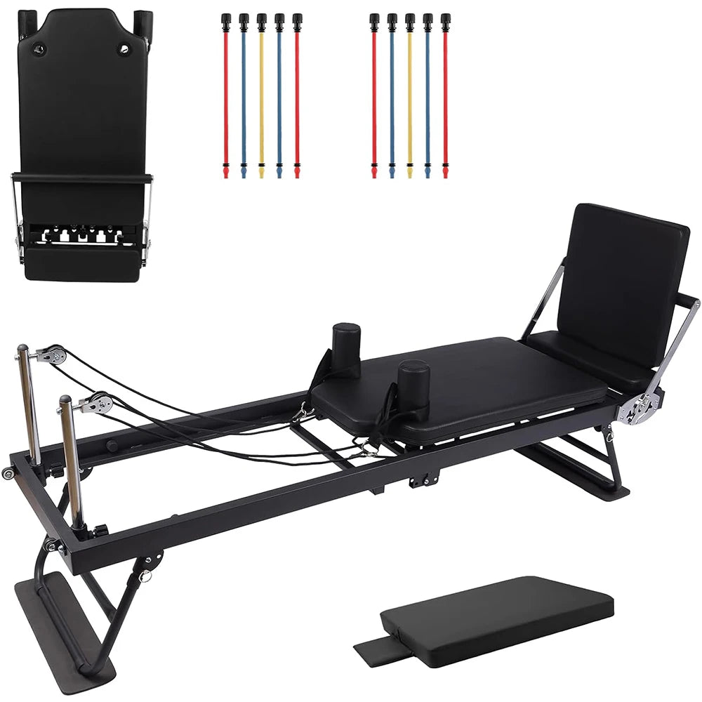 Adjustable Jump Board Pilates Reformer – Foldable Home Studio Machine product image