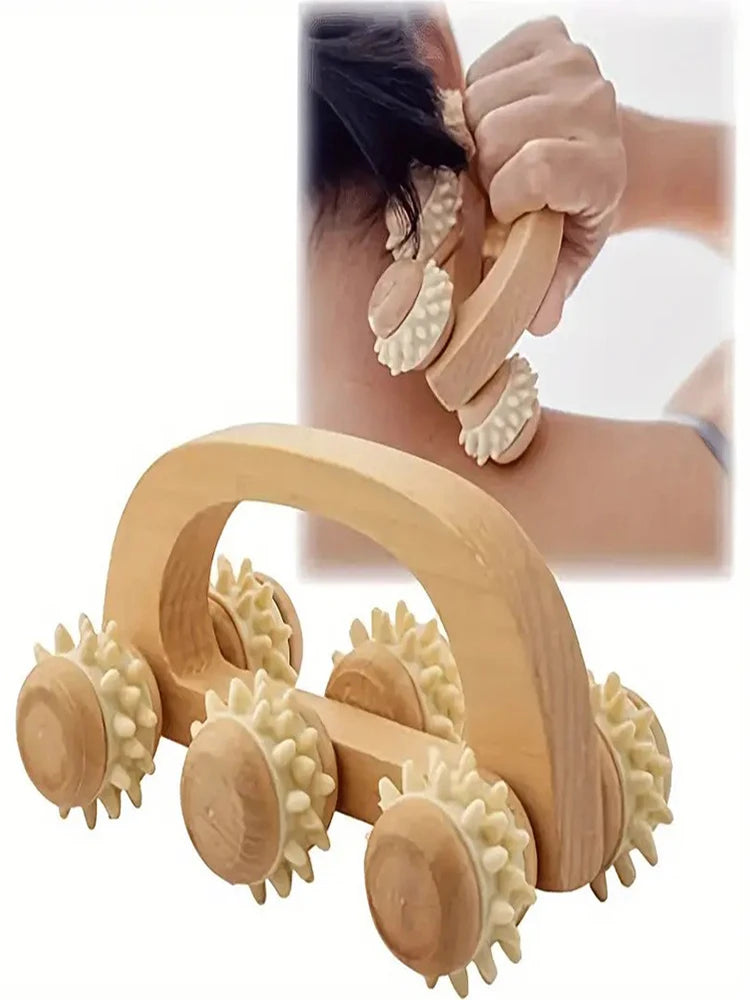 Wooden Massage Roller Stick – Muscle Relief & Lymphatic Drainage product image