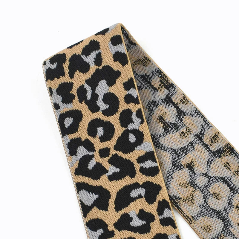 Leopard Print Elastic Resistance Band – Pilates Stretch & Workout product image
