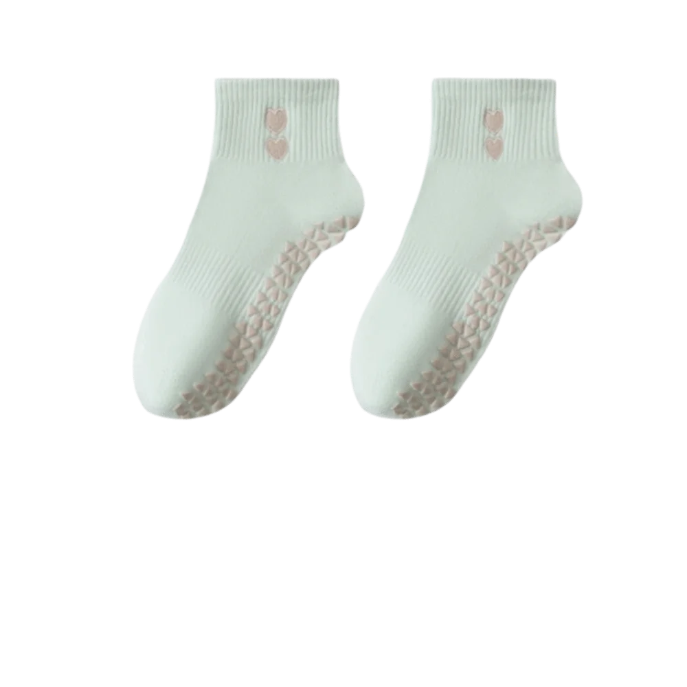 Pilates Grip Socks for Women – Cute Non-Slip Cotton Ankle Socks product image