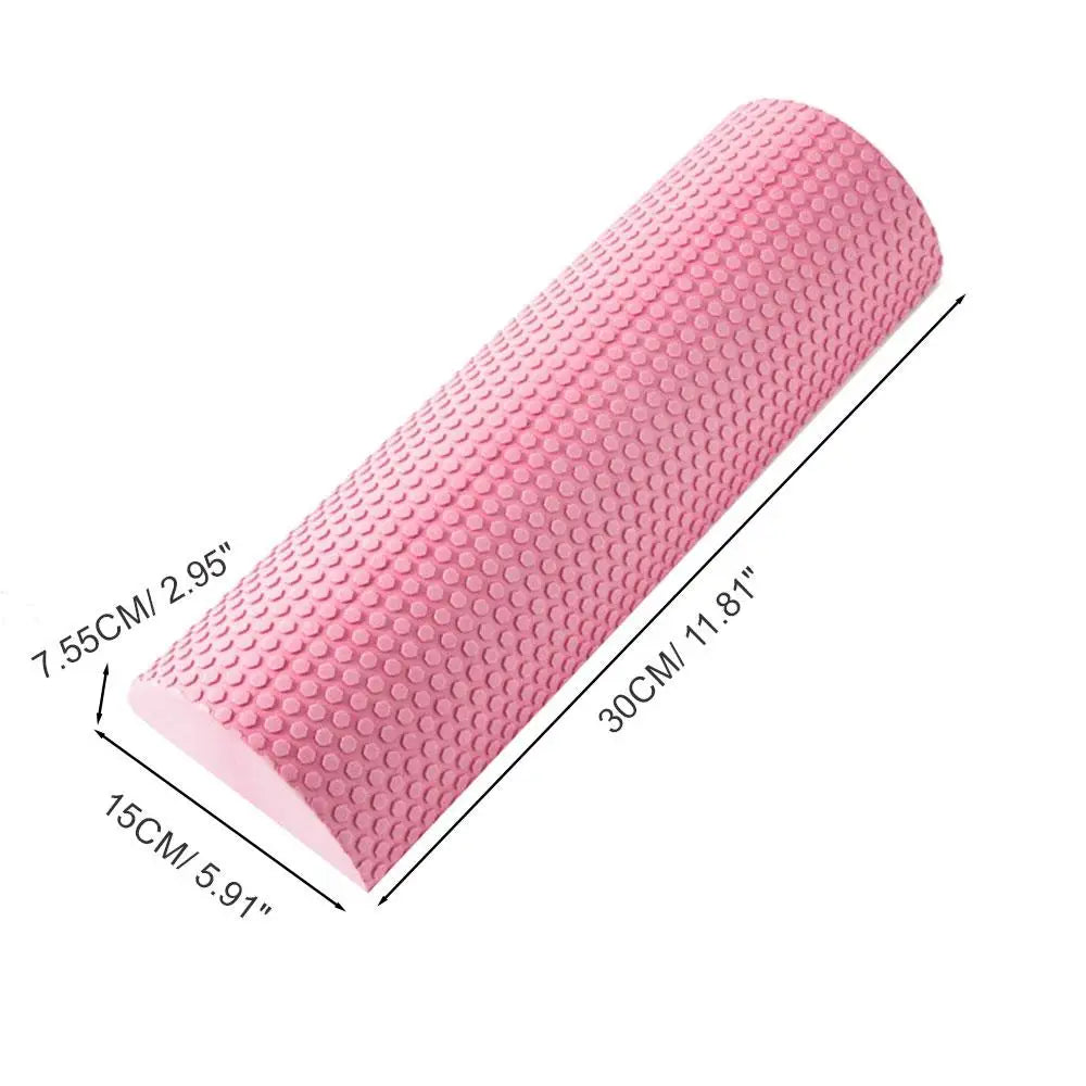 Half Round EVA Foam Roller – Balance Training & Muscle Recovery for Pilates