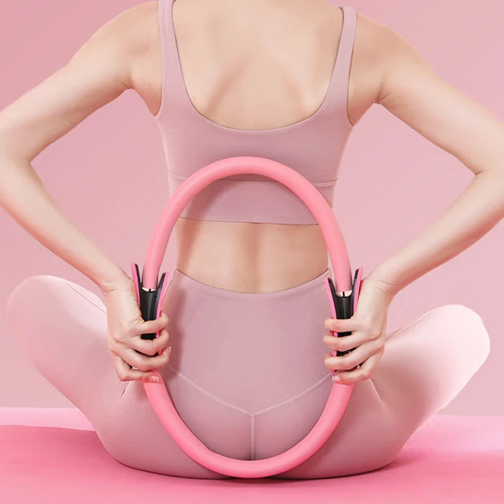 Pilates ring fitness circle with non-slip handles product gallery image