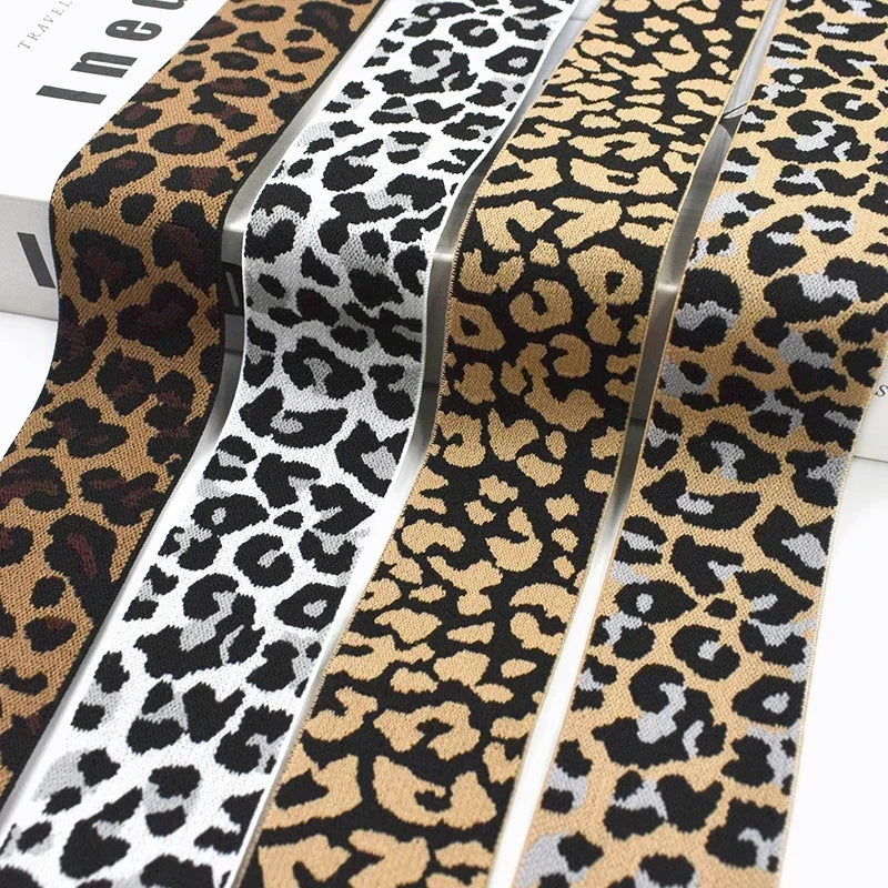 Leopard Print Elastic Resistance Band – Pilates Stretch & Workout product image