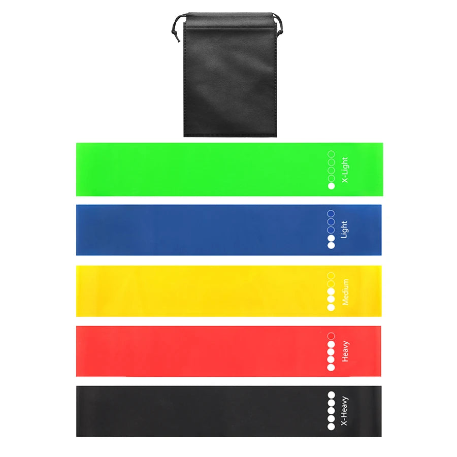 Resistance Loop Bands Set – 5 Levels for Pilates, Yoga & Home Gym Strength Training