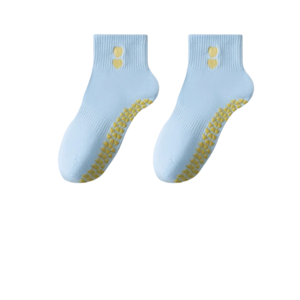 Pilates Grip Socks for Women – Cute Non-Slip Cotton Ankle Socks product image