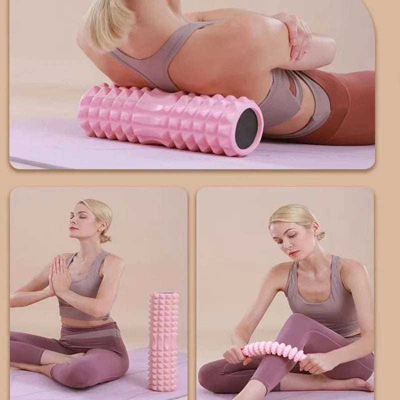 Pilates Crescent Foam Roller – 45x12cm Solid for Deep Tissue Massage, Yoga & Home Workout Recovery