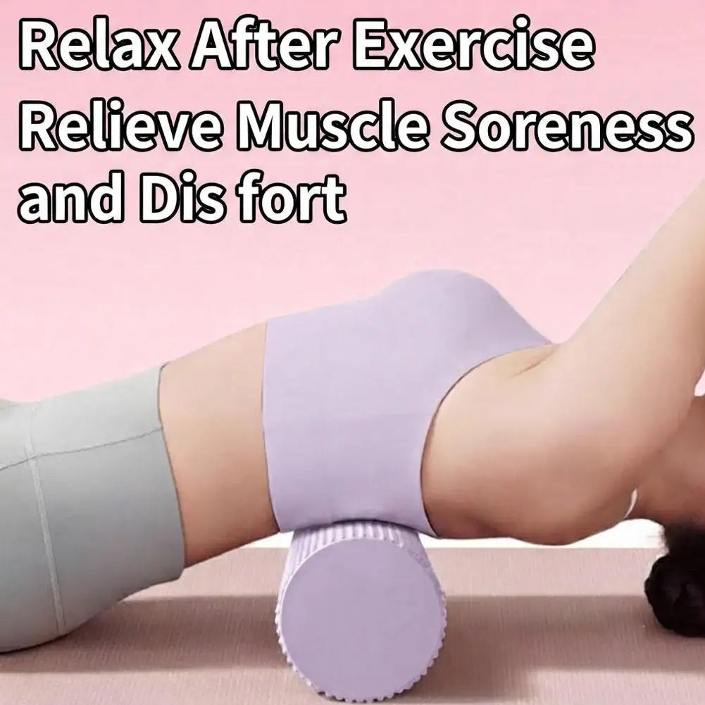 Pilates High-Density EVA Foam Roller – 45x10cm for Muscle Recovery, Body Shaping & Yoga Stretching