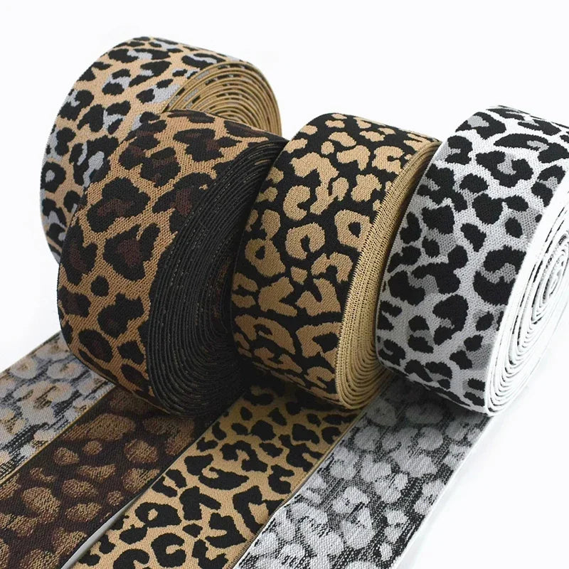 Leopard Print Elastic Resistance Band – Pilates Stretch & Workout product image
