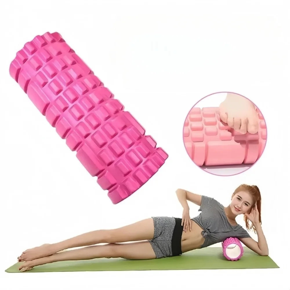 Pilates Hollow Foam Roller – 3D Floating Texture for Muscle Massage, Fascia Release & Yoga Recovery