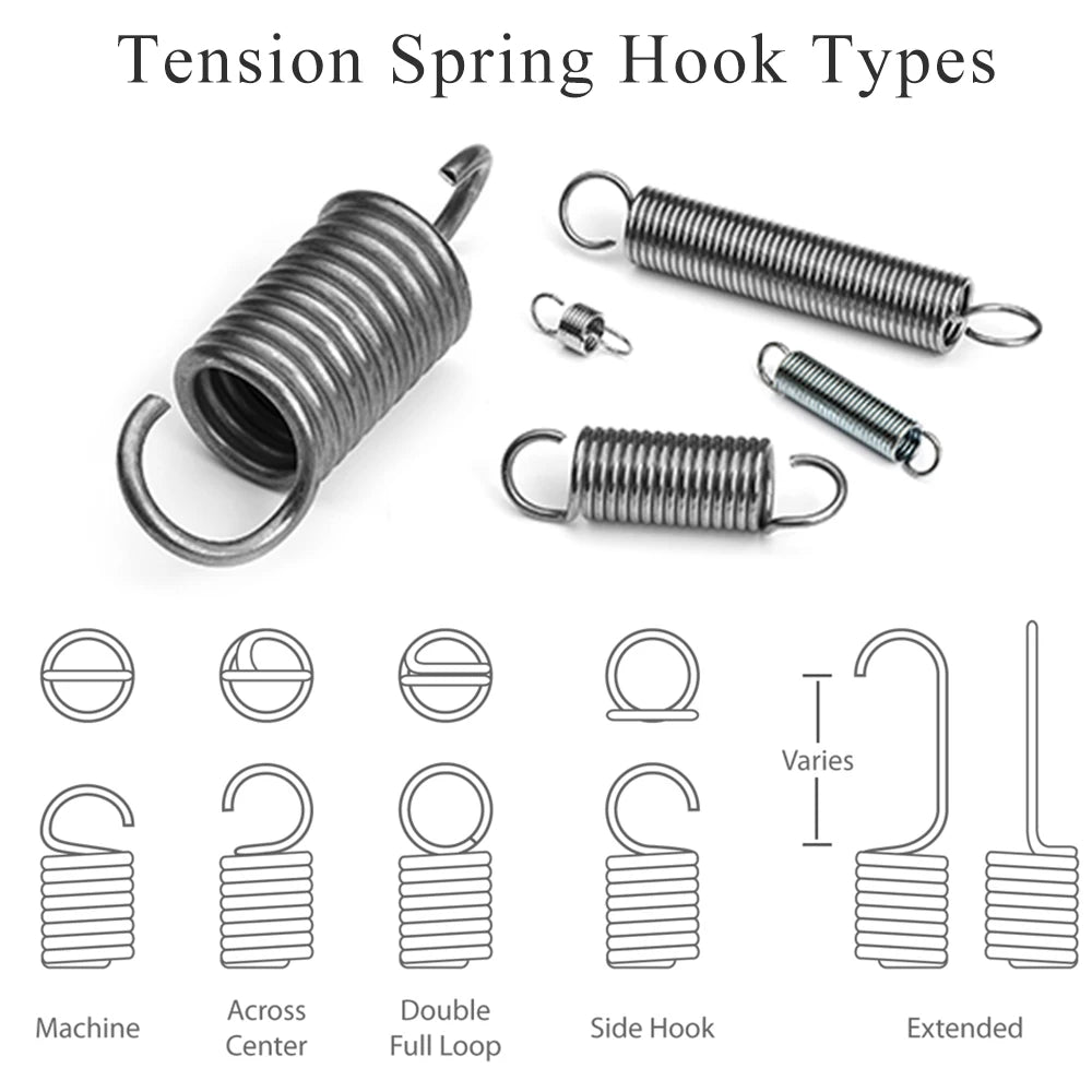 Pilates Allegro 2 Reformer Replacement Spring – Music Wire Steel with Hook
