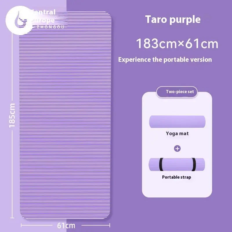 10mm Non-Slip Pilates & Yoga Mat – Extra Thick Home Gym Mat product image