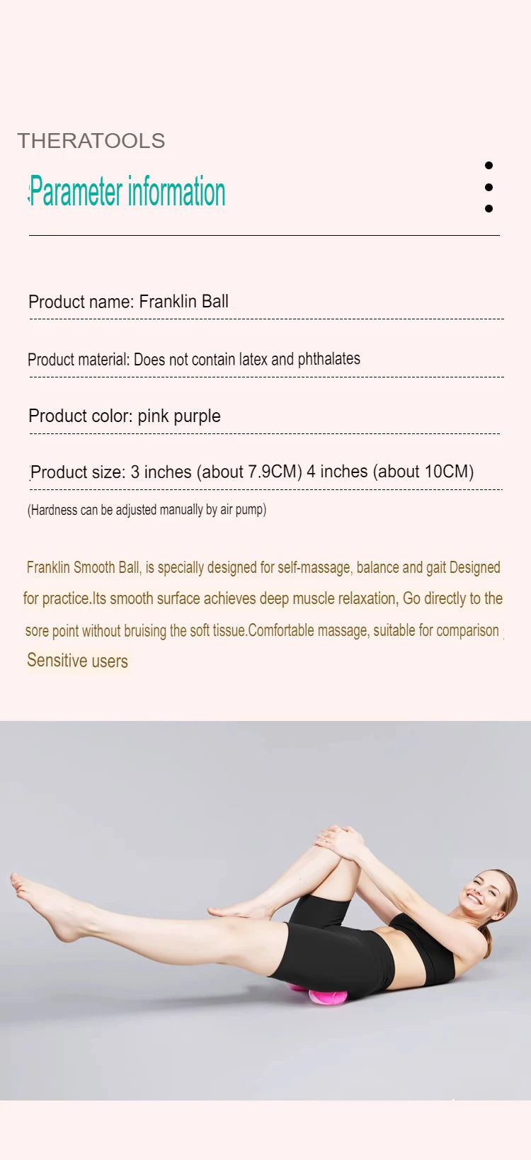 Pilates Fascia Release Ball – Soft Myofascial Massage Prop product image