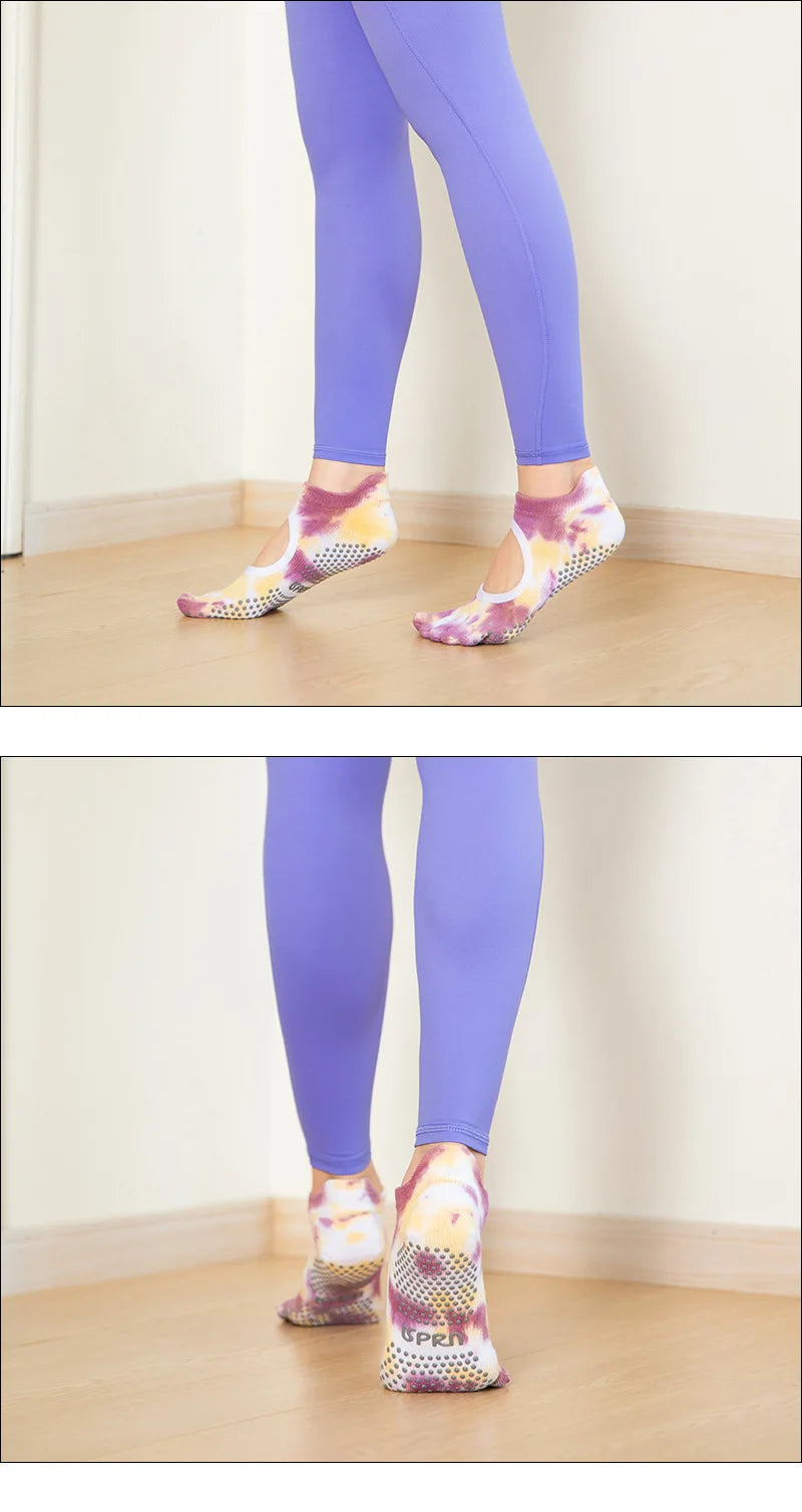 Professional Pilates Grip Socks for Women – Silicone Non-Slip product image