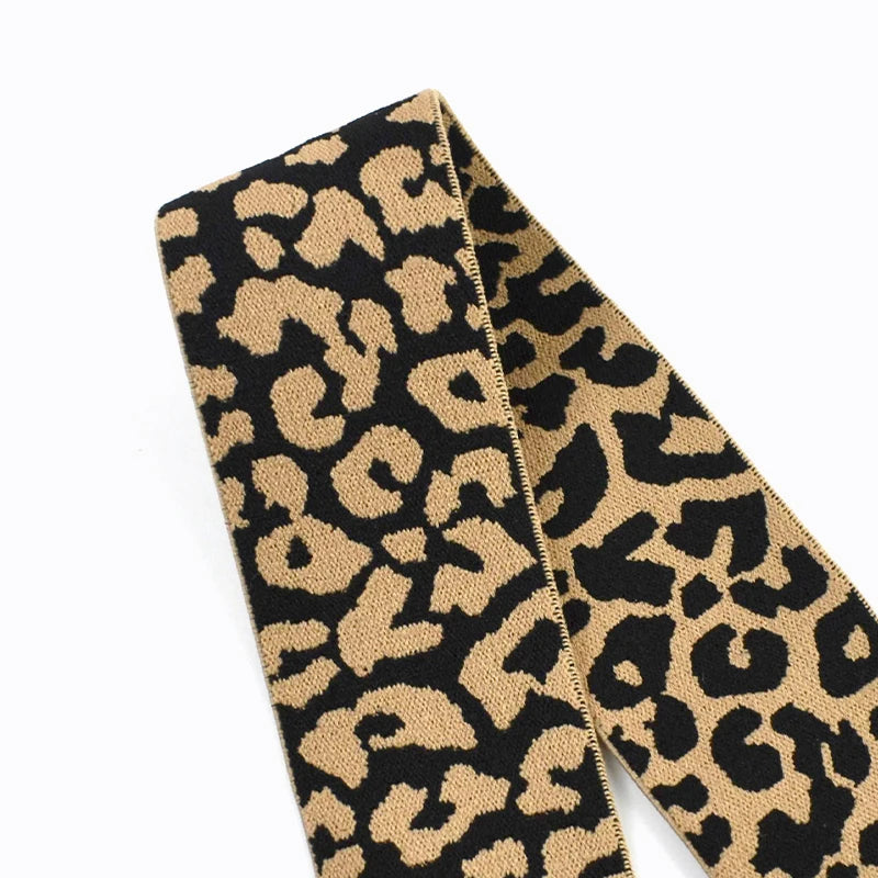 Leopard Print Elastic Resistance Band – Pilates Stretch & Workout product image