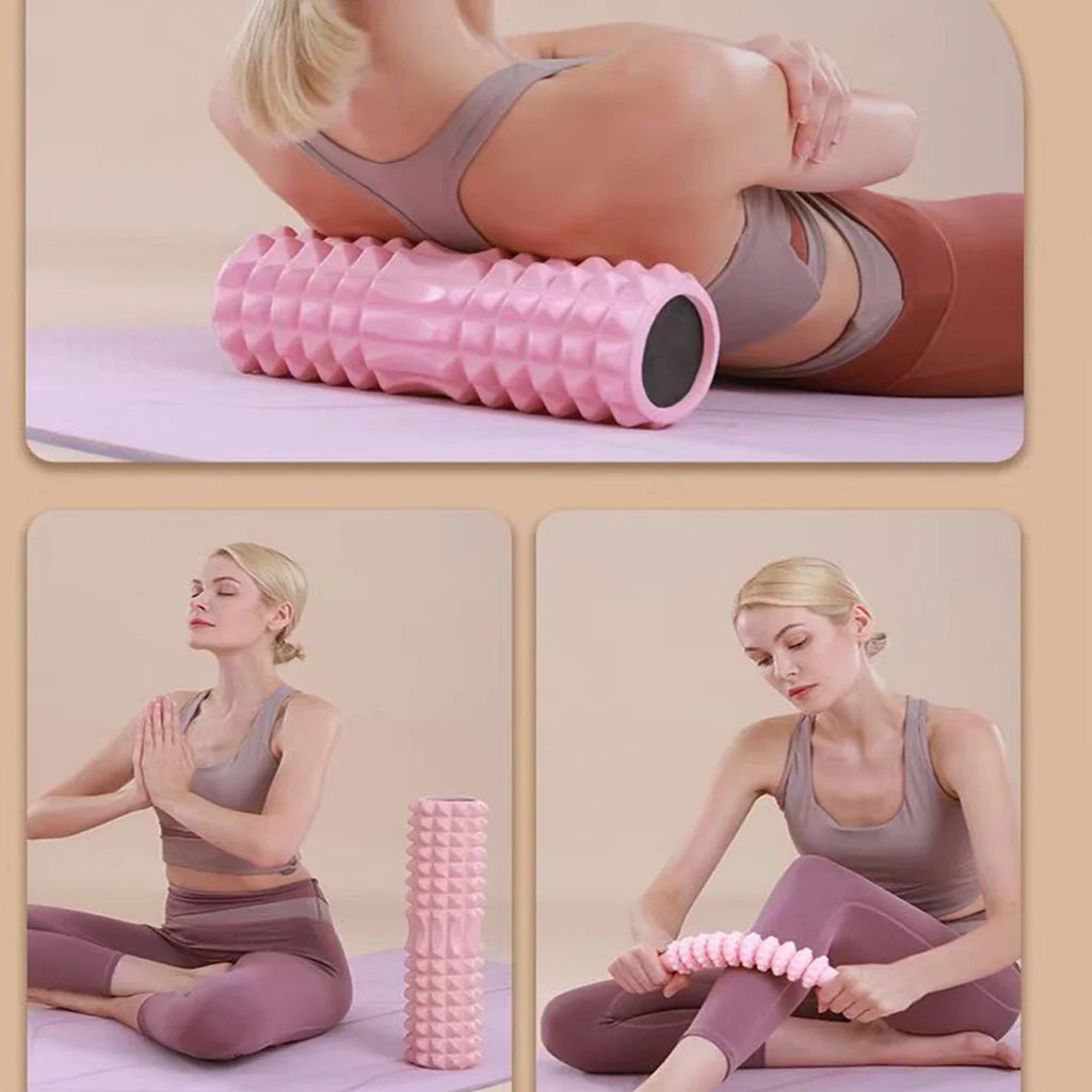 Pilates Crescent Foam Roller – 45x12cm Solid for Deep Tissue Massage, Yoga & Home Workout Recovery